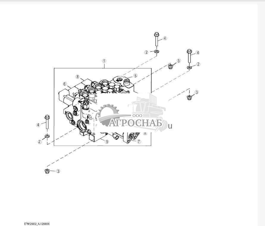 Four Spool Control Valve, Tool Carrier 